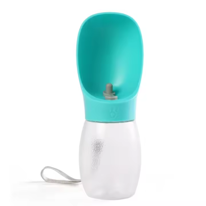 Botella Portátil Para Perros Y Gatos Pequeños Medianos Y Grandes Con Cuencos De Beber Para Caminar Y Viajar a La Montaña Resistente Al Desbordamiento Y Durable Con Textura Frosted - 1