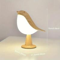 Lámpara De Noche Pequeña Y Cordless En Forma De Pájaro Con Sensor Táctil Y Regulador De Brillo 3 Niveles Incluye Diffusor De Aromaterapia Pack De 2 - details 12