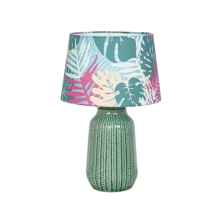 LAMPARA CERAMICA VERDE C/PANTE14 HM112213 FIJALO - 1