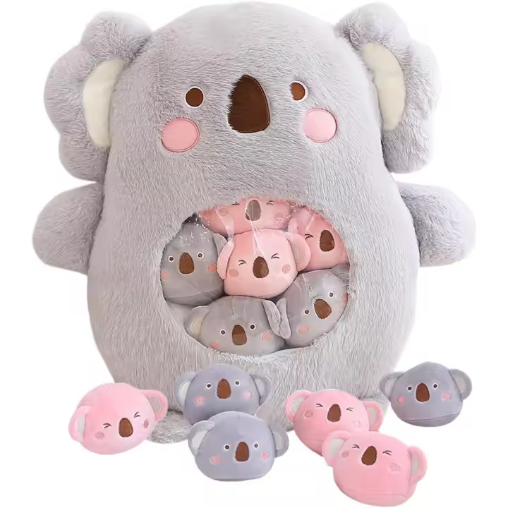 Lindo muñeco de peluche, almohada, juego de animales de peluche, juguete creativo para niños (koala) - 1