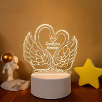 Lámpara De Noche LED Romántica En Forma De Balón Corazón Acrylic Regalo Para La Mujer En Día De San Valentín Decorativa Para Mesa - details 8