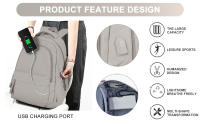 Mochila antirrobo para ordenador portátil de 14 pulgadas para mujer, morral escolar para enfermera, para adolescentes, niñas y niños - details 4