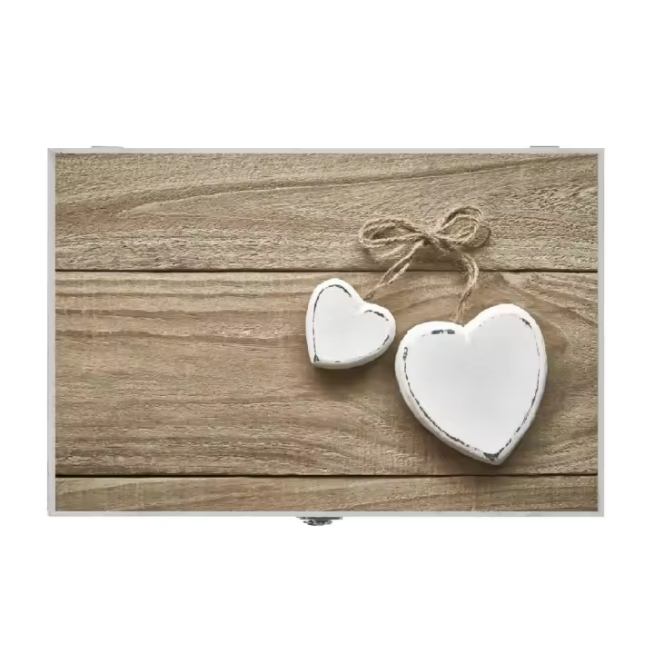 Tapa Contador de Luz o Cubrecontador Electricos de Madera Corazon de 46x6x32 cm - 1