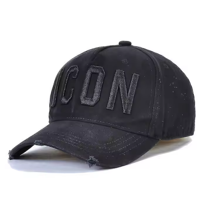 Gorras de béisbol de algodón Icono Logo Dsq2 Letras Gorra de alta calidad Hombres Mujeres Sombrero Gorra negra Chad Sombreros - 1