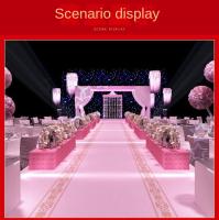 Carpetazo De Boda Rosa Para Hotel Carril De Fiesta Propuesta Y Ceremonias Material No Tejido Origen Zhejiang China - details 6