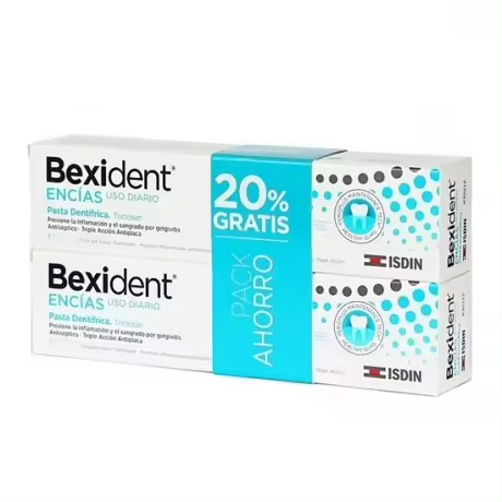 Pasta de Dientes Bexident Encías Uso Diario 2X125 Ml. Isdin - Acción Antiplaca - 1