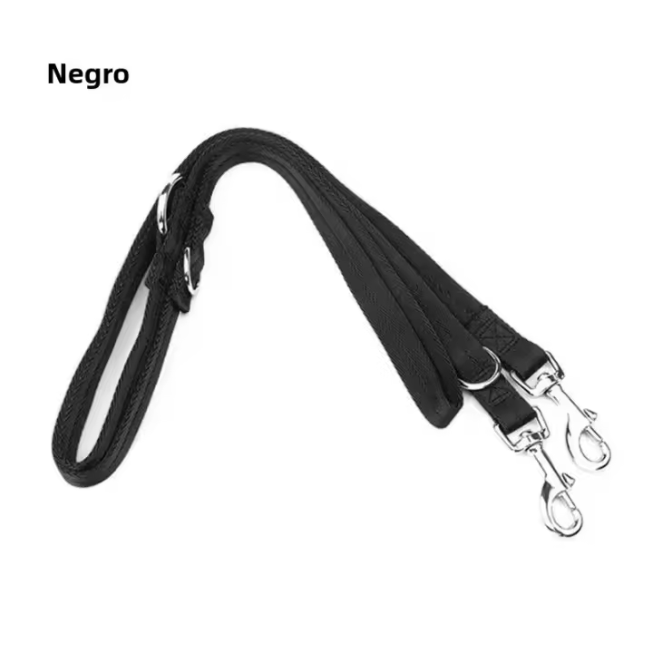 Correa Para Dos Perros O Gatos 190cm Correa Doble De Nylon En Forma De V Para Caminar Juntos Correa Dual Para Pareja De Mascotas - 1