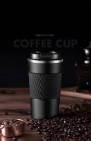Termo de viaje Sanda acero inoxidable de 380ml para café y té,taza portatil de cafe sin fugas,aislamiento térmicos al vacio - details 6