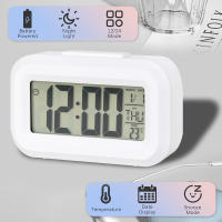 Reloj De Alarma Digital LED Con Pantalla Retroiluminada Función Snooze Calendario Y Temperatura Para Oficina Y Hogar - details 4