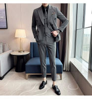 Traje De Boda Para Hombre 2025 Diseño Elegante Y Moderno De Terciopelo De Alta Calidad Doble Filo Con Chaleco Y Pantalones - details 9