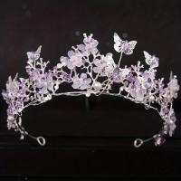 Diadema De Boda Hecha a Mano Con Perlas Y Rhinestones Diseño Floral Con Mariposa Accesorio Para El Cabello Regalo De Novia - details 5