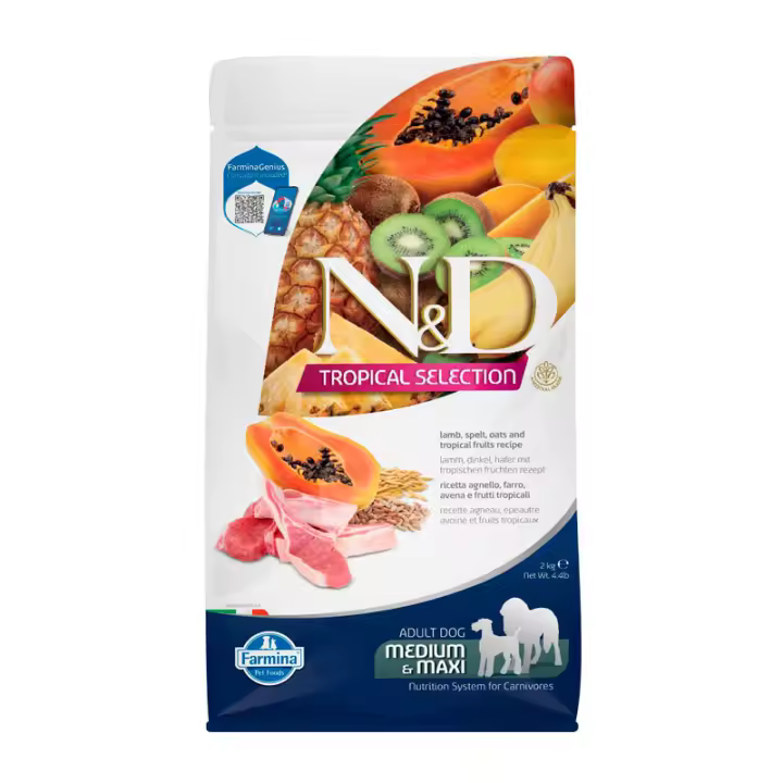 Farmina N&D Tropical Selection con Cordero Pienso para Perros 10kg - 1