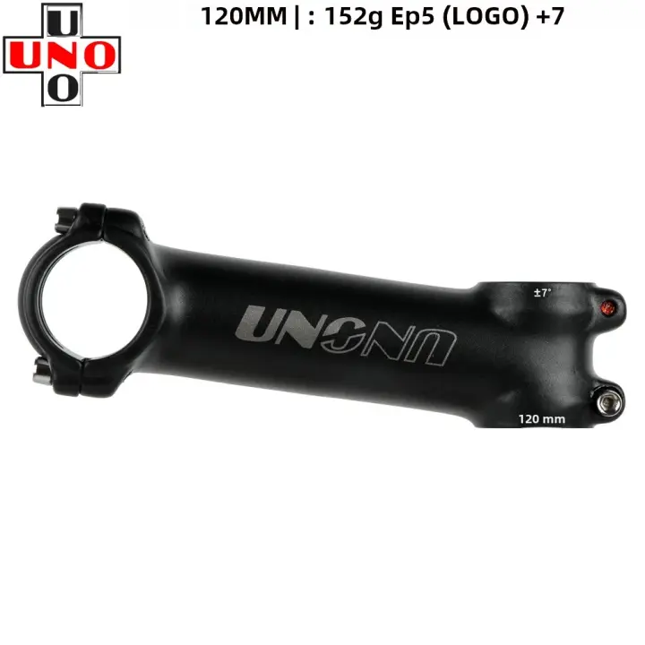 UNO Bike Stem Para Bicicleta MTB Y Carretera 7/17 Grados Diámetro De Tubería De Cabeza 28.6mm Y De Manillar 31.8mm Piezas De Bicicleta 60-130MM - 1