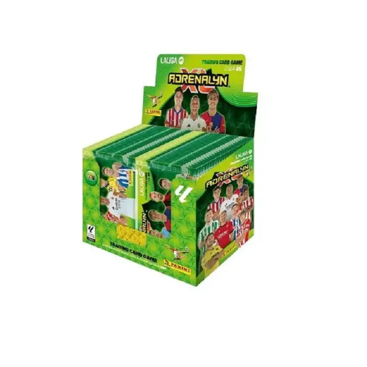 Actualización Plus - Caja con 50 Sobres Adrenalyn XL de la Liga  EA Sports - Cartas de la liga 2024/25- Coleccionables Oficial de Panini,Segunda Edición - 1