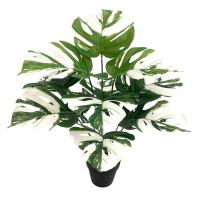 Bonsái Simulado De Hoja Grande Ornamento De Maceta Planta Artificial Hyphosis Para Decoración De Oficina Y Hogar Estilo Tortuga - details 9