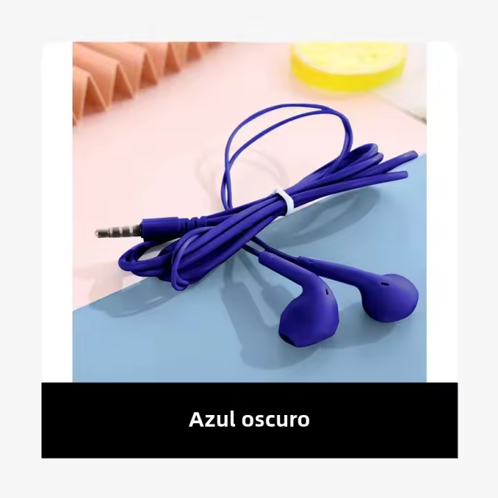 Auriculares Deportivos Universal Macaron 3,5mm Estéreo Con Micrófono Para Xiaomi Intraauriculares Con Cancelación De Ruido Activa - 1