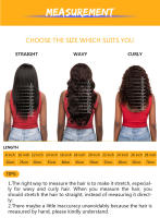 Pelucas Sintéticas De Encaje Frontal X-TRESS Para Mujer Color Negro Textura Larga Recta Densidad 150% Uso Diario Capa Promedio - details 7
