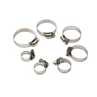 Kit De 20/60 Piezas De Tornillos De Tubo Ajustables En Acero Inoxidable Para Fontanería Swivel Metal Fuel Hose Clamp 1/4''-1-1/2'' (6-38mm) - details 6