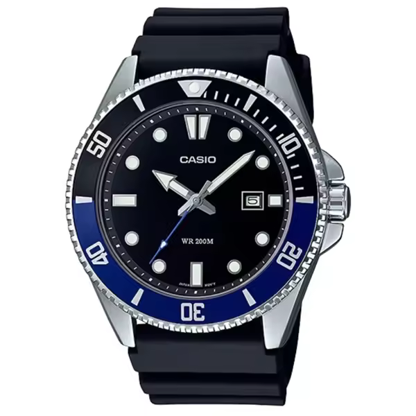 Reloj CASIO MDV-107-1A2 Batman Bezel Diver Style para Hombre Esfera Negra - 1
