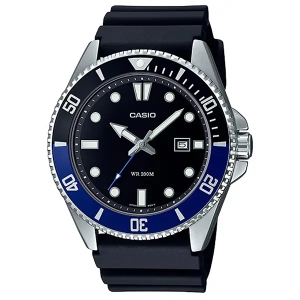 Reloj CASIO MDV-107-1A2 Batman Bezel Diver Style para Hombre Esfera Negra - 1