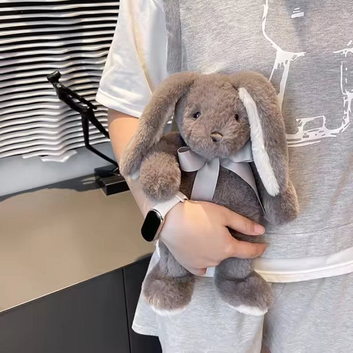 Muñeco De Peluche De Conejo Lop Suave Y Grande Oídos Longos Juguete Divertido Para Bebés Compañero De Sueño Delicado Decoración Para El Hogar Regalo Para Niños - 1