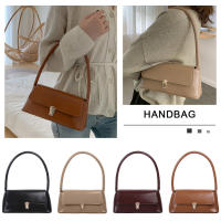 Bolso De Hombro Para Mujer Estilo Retro Tendencia PU Cuero Sólido Color Simple Bolso De Comunicación Con Manija Portátil Bolsos Casual - details 6