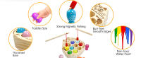 Juego De Pesca Magnético De Madera Para Niños Juguetes Inteligentes Montessori De Desarrollo Motor Fine Y Juego De Rol Tema Animales Y Naturaleza Regalo Para Niños Y Niñas - details 2