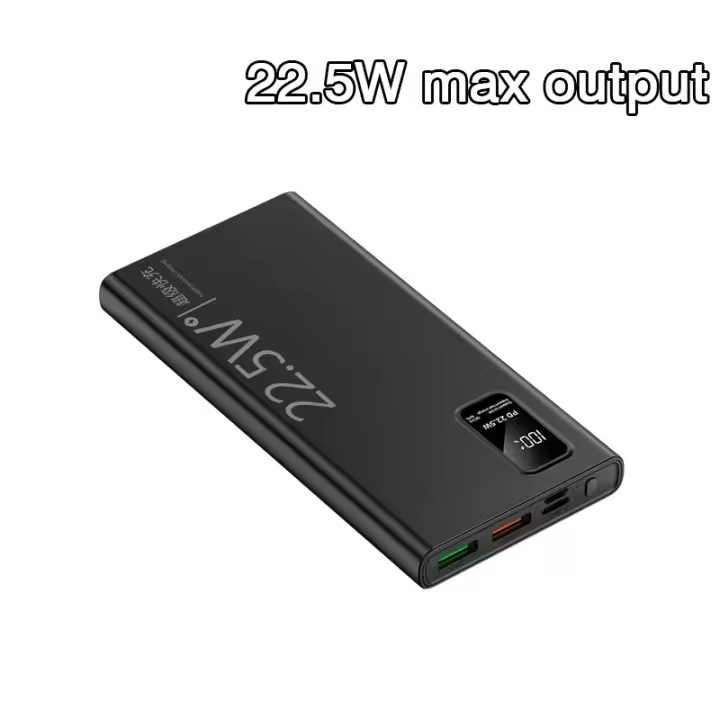 Cargador portátil de 10 000 mAh, 22,5 W, carga rápida, 2 puertos USB 3.0, tipo C, QC PD4, pantalla LED, compatible con iPhone 16/15/14/13/Pro Max y Android. - 1