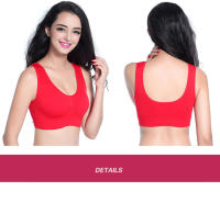 Sujetador Deportivo Para Mujer Con Almohadones Top De Yoga Running Gimnasio Fitness Transpirable Sin Cierre De Nylon Y Elástico - details 10
