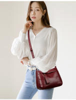 Bolso bandolera de hombro versáril para desplazamiento, Pequeño, Cuadrado, de cuero elegante, Moderno, de gran capacidad, Con múltiples compartimentos y cuero Lavado simple. - details 10