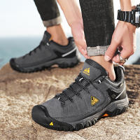 HIKEUP Zapatos De Senderismo Para Hombres Calidad Superior Duraderos Cuero Suela De Goma Para Actividades Al Aire Libre Zapatillas De Caminar - details 19