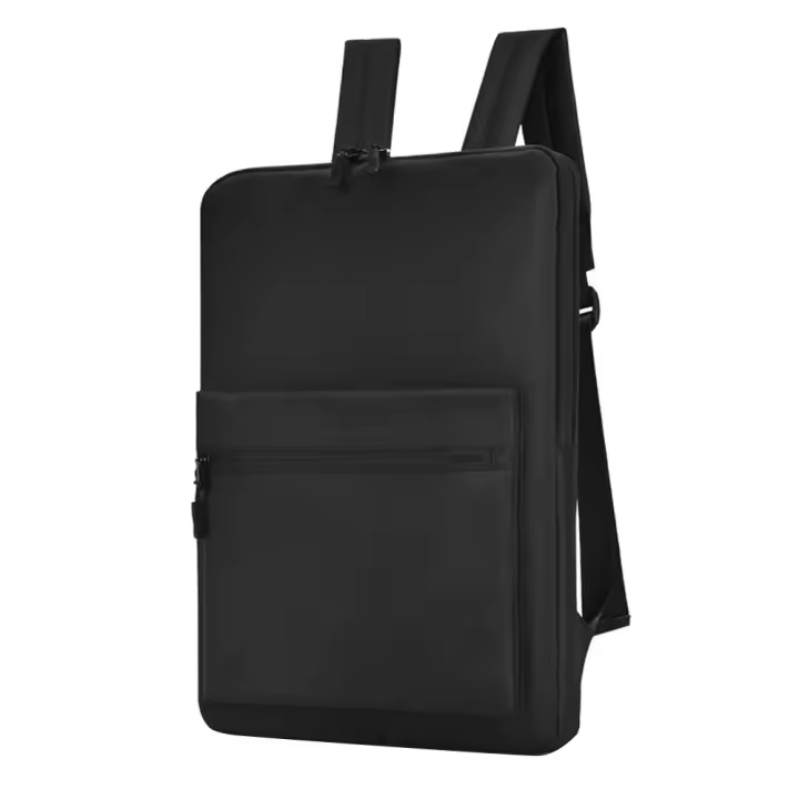 Mochila Ultrafina Para Laptop 14" 15.6" Hombre Mujer Estilo Casual Impermeable Bolsa De Trabajo Multifuncional Color Gris/Black - 1