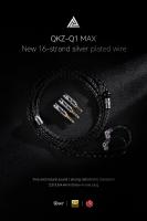 QKZ Q1 MAX Auriculares Con Cable De Audio Mejorado 16 Soportes 352 Núcleos 3en1 Platinado Plateado MMCX QDC KZ C Compatible Con HBB ZXT AS16 pro ZSN pro X - details 0