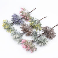 6 Piezas De Flores Artificiales Para Decoración De Hogar Y Bodas Arreglo Floral De Plástico Para Árboles De Navidad Y Vajillas Broche DIY - details 10