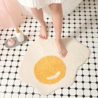 Alfombra De Huevo Pochado De Lana Imitación De Cashmere Para Dormitorio Alfombrilla Antideslizante Suelo Manta Nórdica Suave Y Cómoda Para Puerta Hogar Alfombra De Entrada - details 4