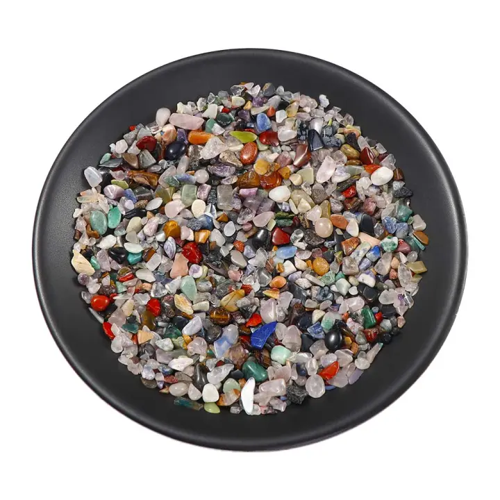 Decoración De Acuario Piedra Cristal Natural 100g 4 Tamaños Minerales Grava Decoración Para Aquario Accesorios De Acuario - 1