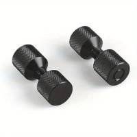 Juego De 2 Piezas De Almohadillas De Agujero Accesorios De Localización De Agujeros Duraderos Herramienta De Alineación De Flanqueado Fácil Instalación Negro 6061 Aluminio Práctico - details 3