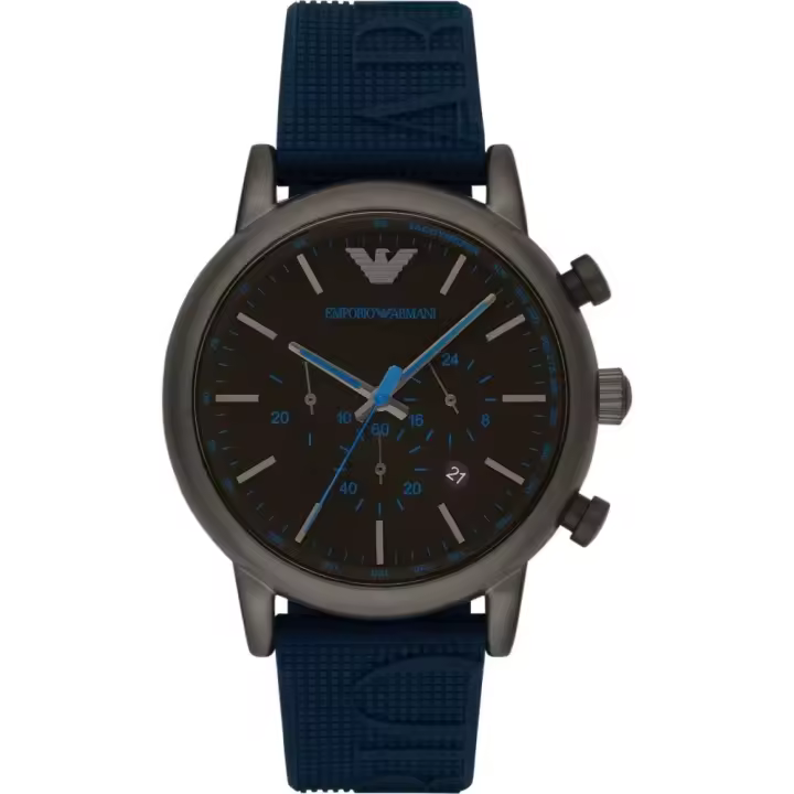 Emporio Armani Reloj hombre AR11023, con calendario, Incluye Caja Original, Diámetro: 46MM - 1