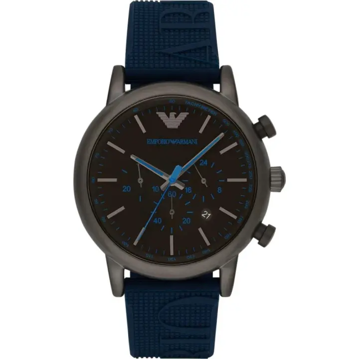 Emporio Armani Reloj hombre AR11023, con calendario, Incluye Caja Original, Diámetro: 46MM - 1