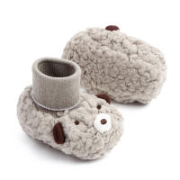 Zapatillas De Otoño-Invierno Para Bebés Con Diseño De Oso Y Oveja Niños Y Niñas Calf Sintética Antideslizante Cómodo Para 0-18 Meses - details 25
