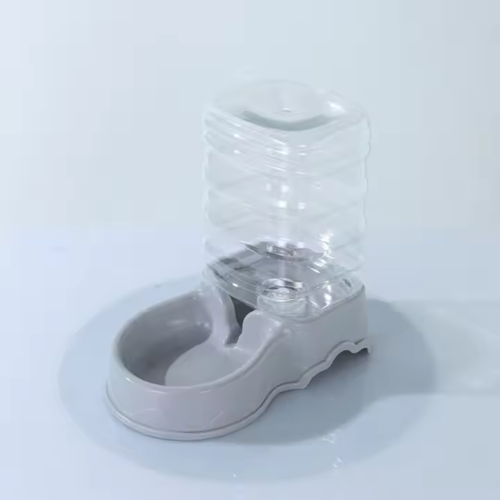 Dispensador Automático De Alimentos Para Mascotas 3.8L Gran Tamaño Para Perros Y Gatos Con Bebedero Dispensador De Alimentos Y Bebedero En Esquina - 1