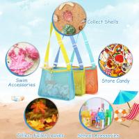 Bolsa de Playa de Malla para juguetes de Playa, Bolsa de Recolección de Conchitas para niños, bolsas de juguetes de Arena - details 3