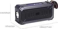 Linterna LED potente Linternas recargables Linterna brillante de alto lumen Altavoz solar Bluetooth Altavoz Bluetooth portátil con linterna multifuncional Sonido estéreo con altavoz inalámbrico - details 1