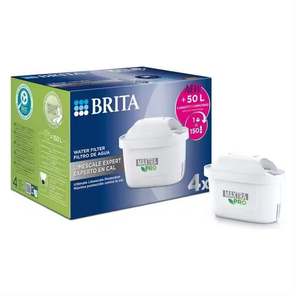Pack 4 Filtros Maxtra Pro Experto en Cal Para Jarras de Agua Filtrante Brita - 1