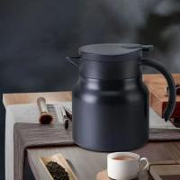 Tetera De Acero Inoxidable 800ml Con Filtro De Té Desmontable Y Aislamiento Para Café Y Leche. Antigoteo Y Diseño Moderno Sencillo - details 0