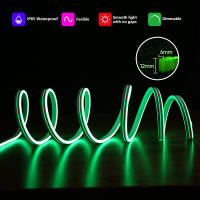 Tira De LED Neón Flexible Tuya Smart Life DC12V RGB Para Decoración De Hogar Y Fiestas Compatible Con Alexa Y Google Home - details 4