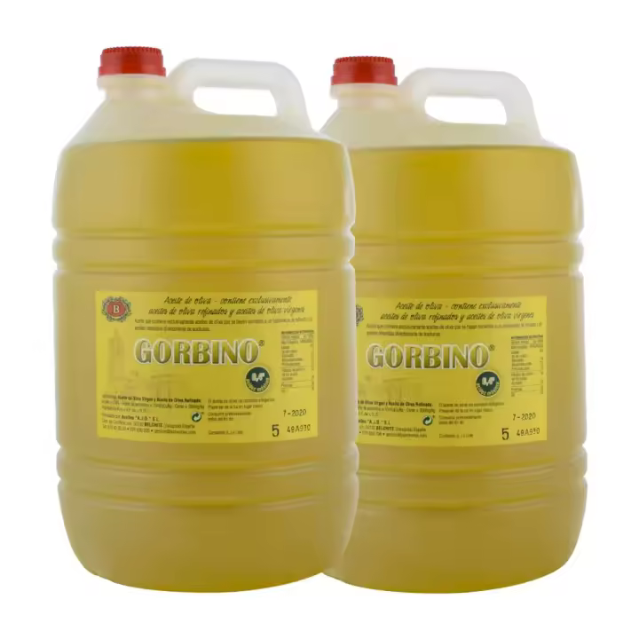 Aceite de oliva suave Gorbino 5 litros pack de 2 garrafas - 1