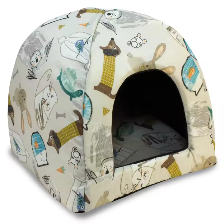 Iglu Mascotas en casa 45x45x40 cm - Ayuda al descanso de tu perro - Accesorios para mascotas - 1