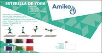 ESTERILLA DE YOGA AMIKO DE COLOR ROSA Y MEDIDAS 1,73x61 CM. - details 2
