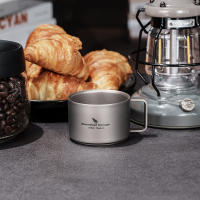 Taza De Camping De Titanio Boundless Voyage Doble Pared Mini Para Café 100m Ti3085D Resistente Al Agua Hervida Sin Desgaste - details 6